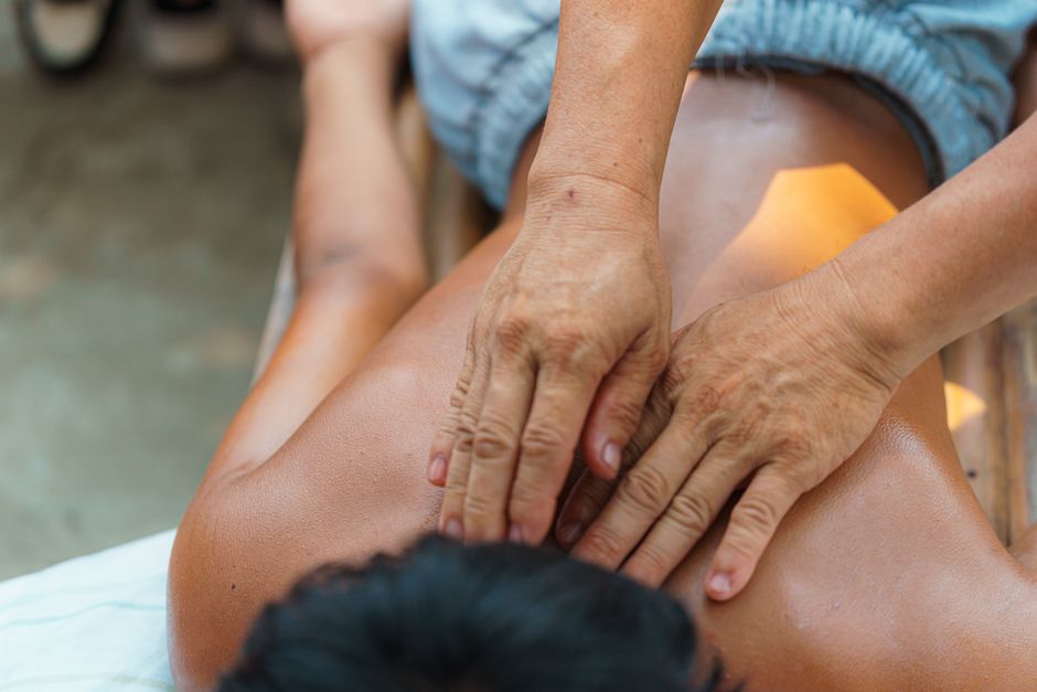 Un massage en extérieur